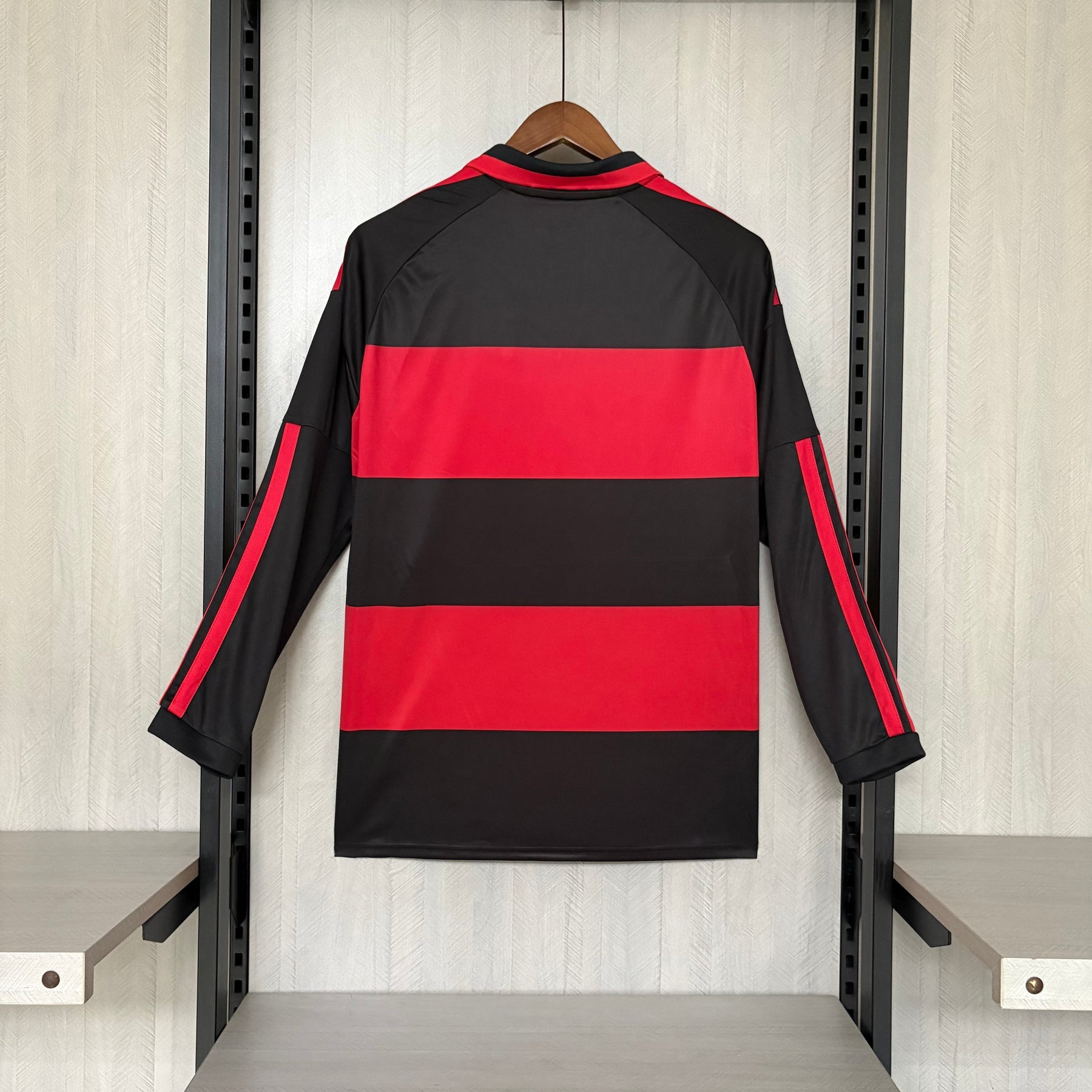 Camisa CRF Home 26/27 Manga Longa - Preta e Vermelha