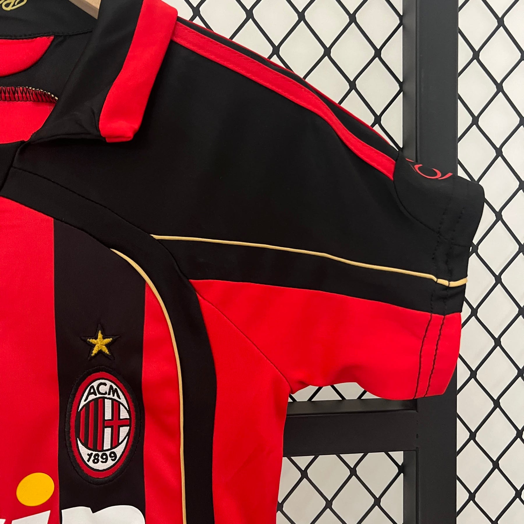 Conjunto Infantil Milan Titular 2006 - Vermelho e Preto