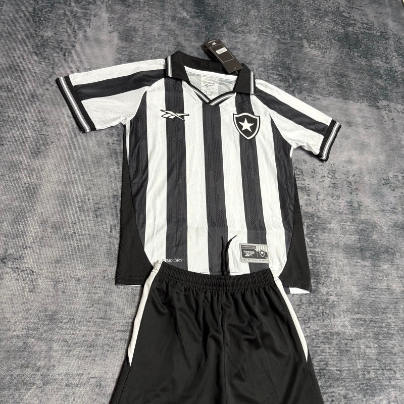Conjunto Botafogo Home 25/26 - Preto e branco