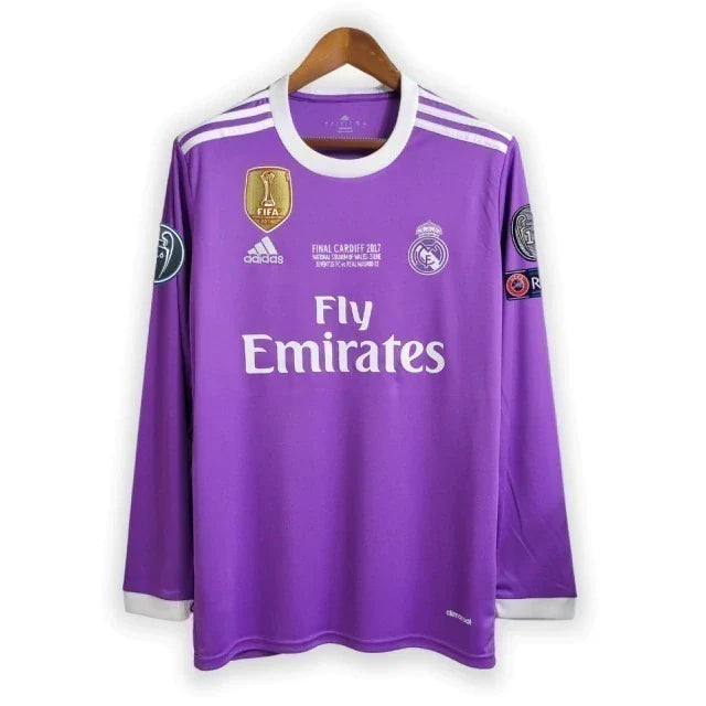 Camisa Retrô Real Madrid II Away Adidas 2016/17 Masculino Roxo