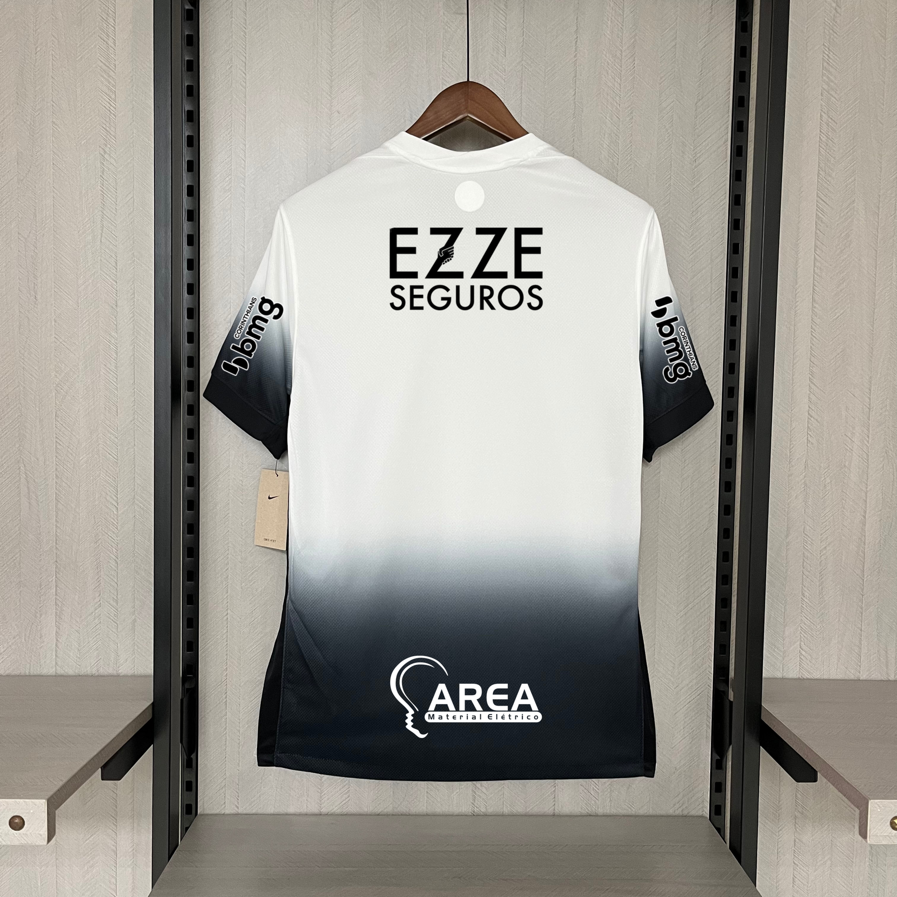 Camisa Corinthians Titular 24/25 - Versão Torcedor Preto e Branco
