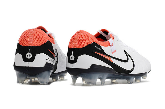 Chuteira Nike Tiempo 10 Elite Campo FG - Branco/Vermelho