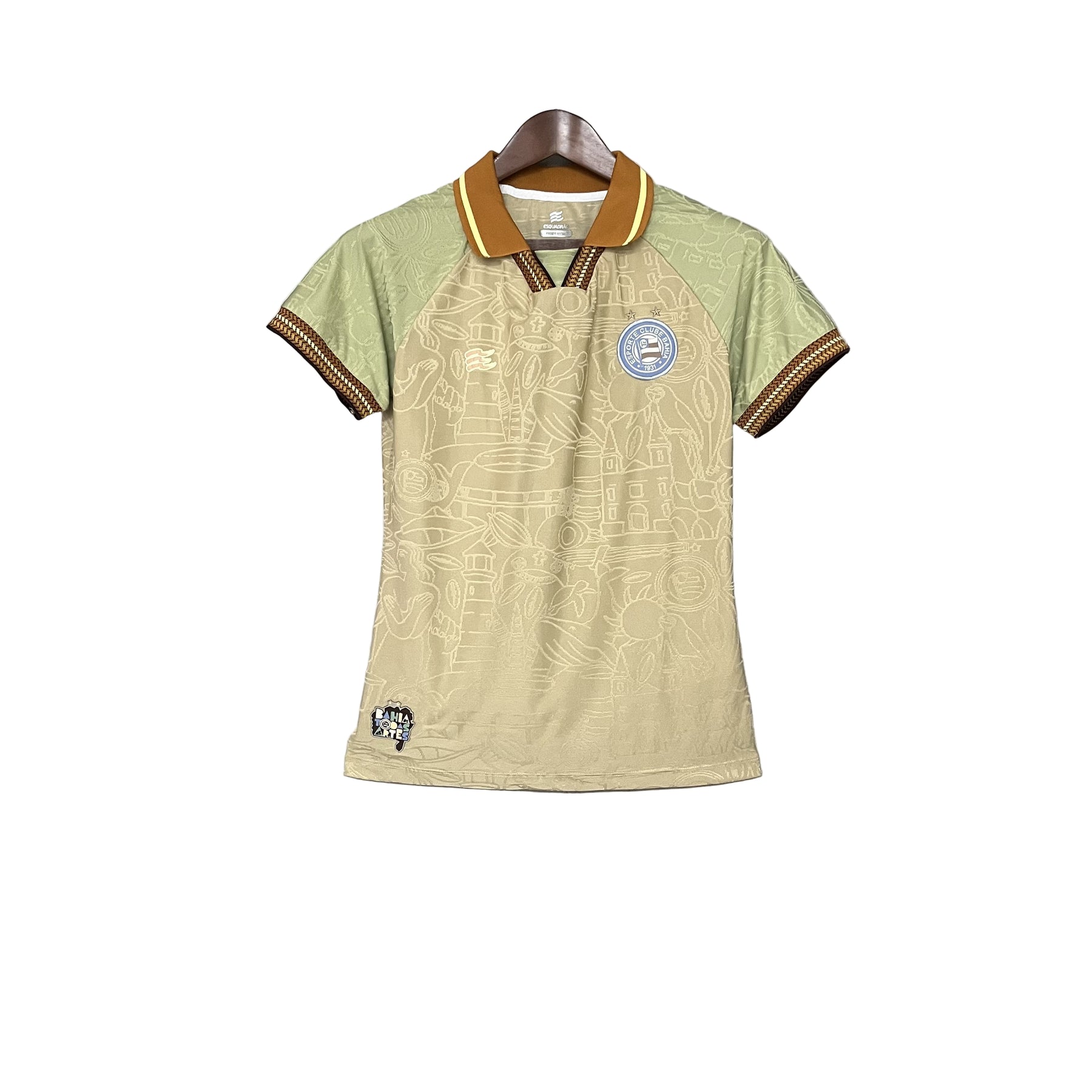 Camisa Bahia Edição Especial 25/26 - Versão Feminina Baby Look Bege
