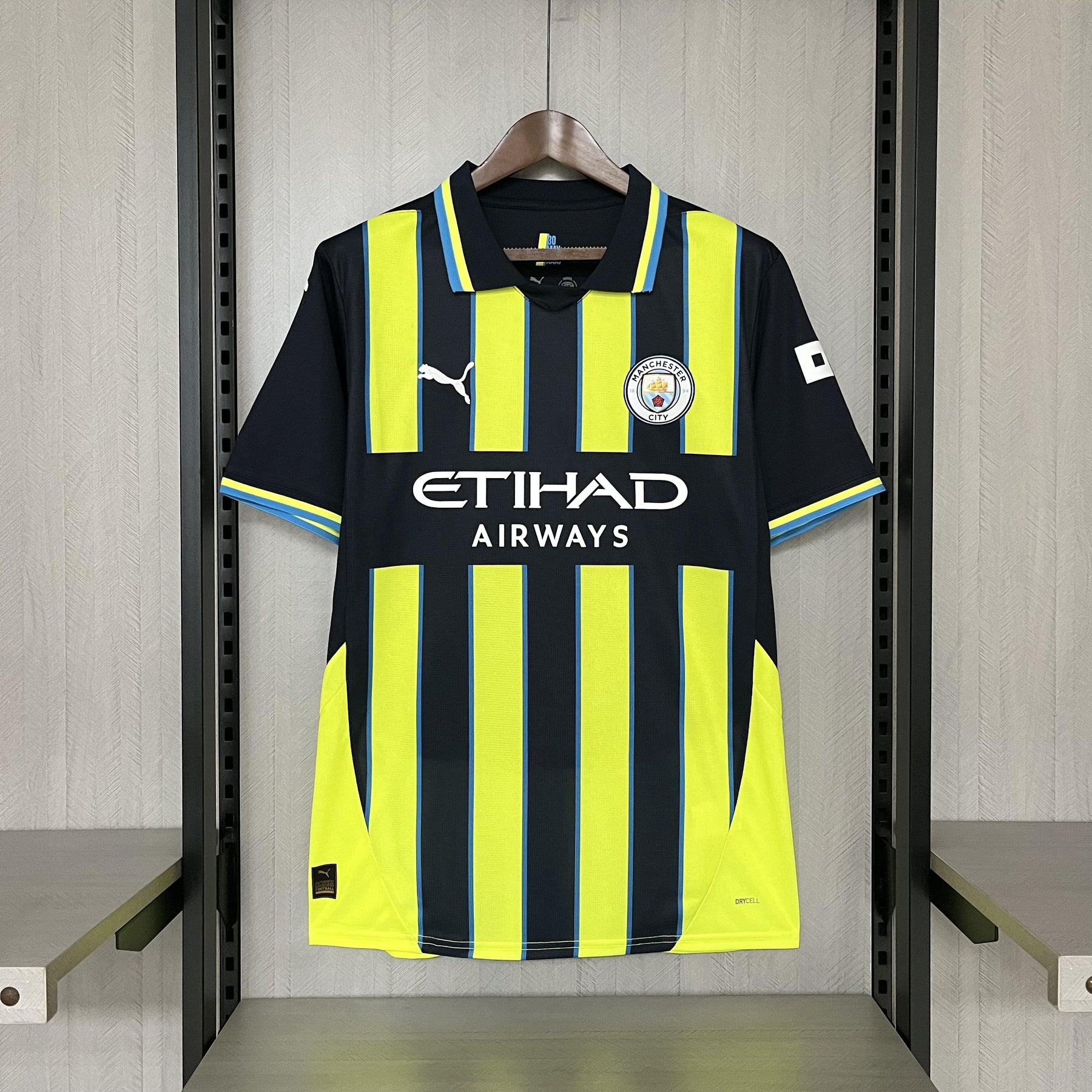 Camisa Manchester City Fora 24/25 - Preto e Verde