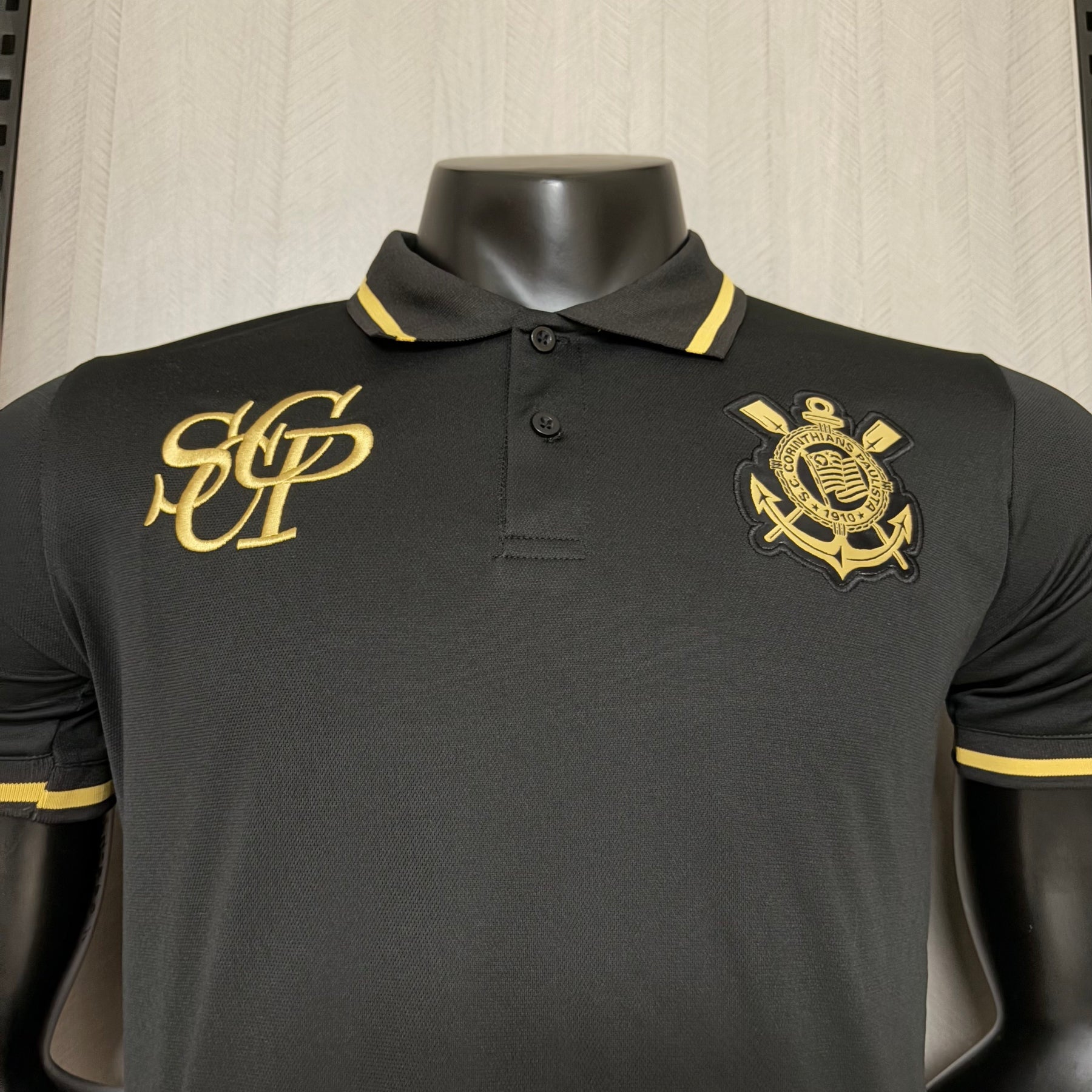 Camisa Polo Corinthians 2025 - Preta