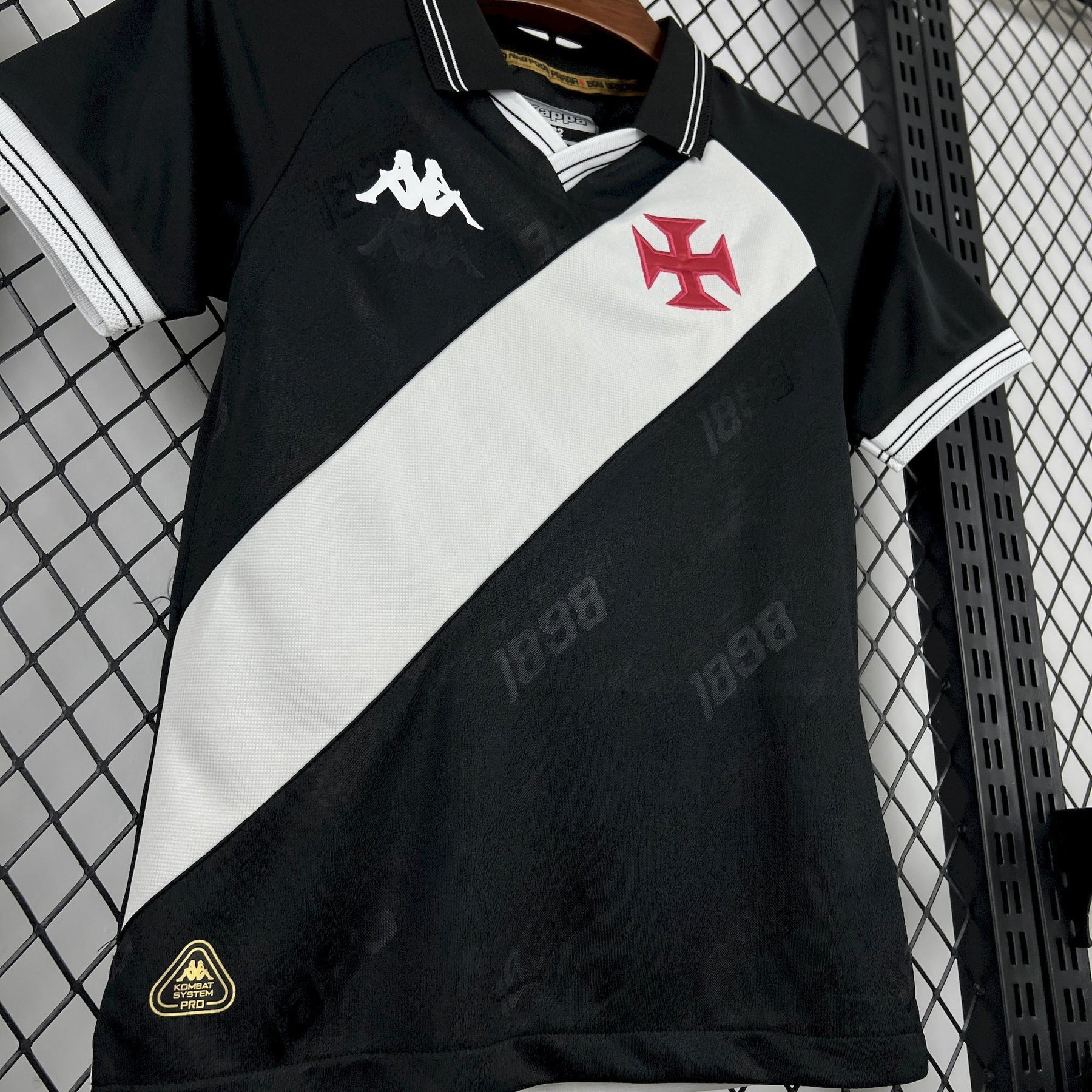 Conjunto Vasco 25/26 Home - Preto e branco