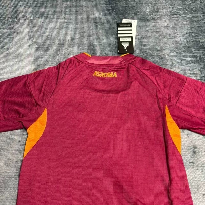 Conjunto Roma 25/26 Home - Vermelho e laranja