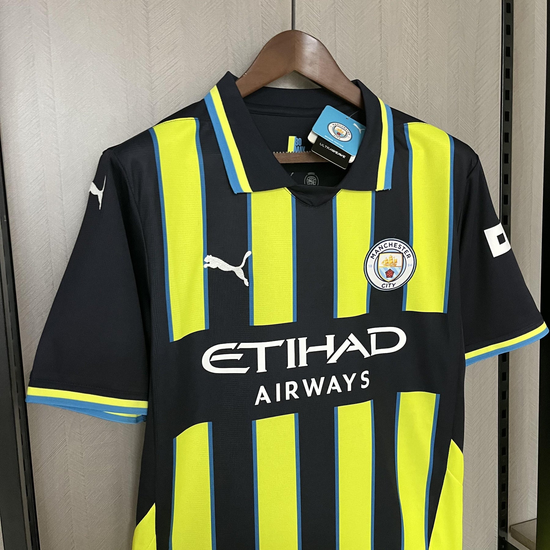 Camisa Manchester City Fora 24/25 - Preto e Verde