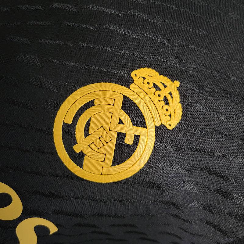 Camisa Real Madrid II Away Adidas Jogador 2023/24 Masculino Preto