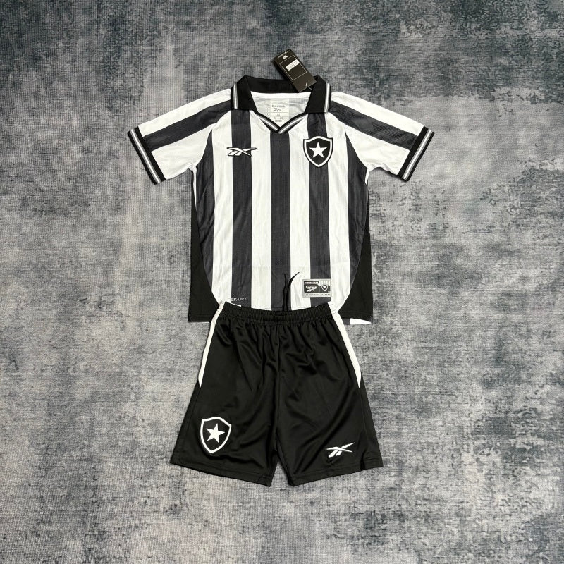 Conjunto Botafogo Home 25/26 - Preto e branco
