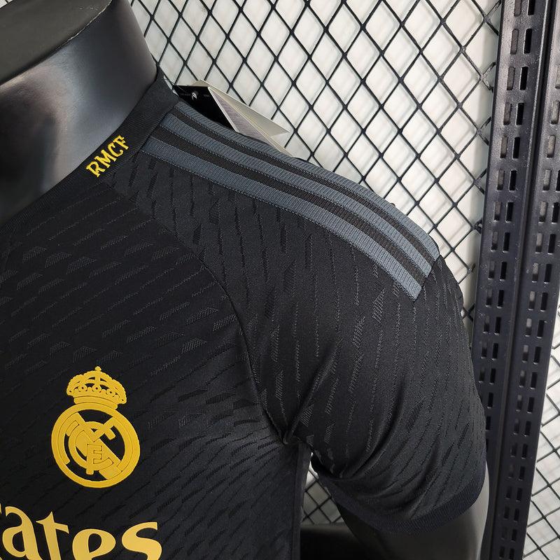 Camisa Real Madrid II Away Adidas Jogador 2023/24 Masculino Preto
