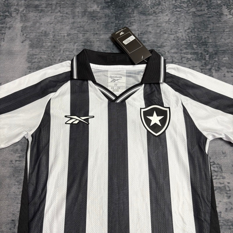 Conjunto Botafogo Home 25/26 - Preto e branco