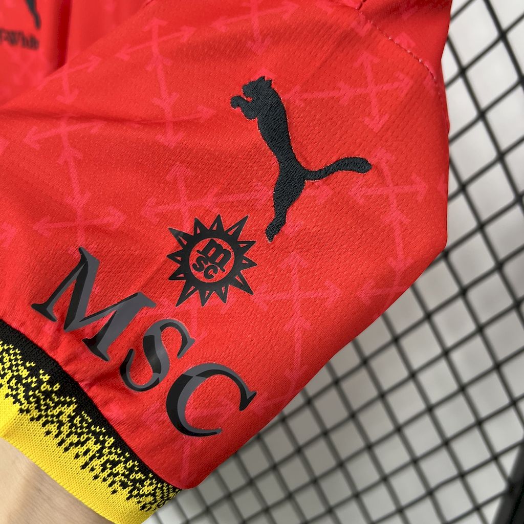 Conjunto Infantil Milan Edição Especial 25/26 - Vermelho e Verde