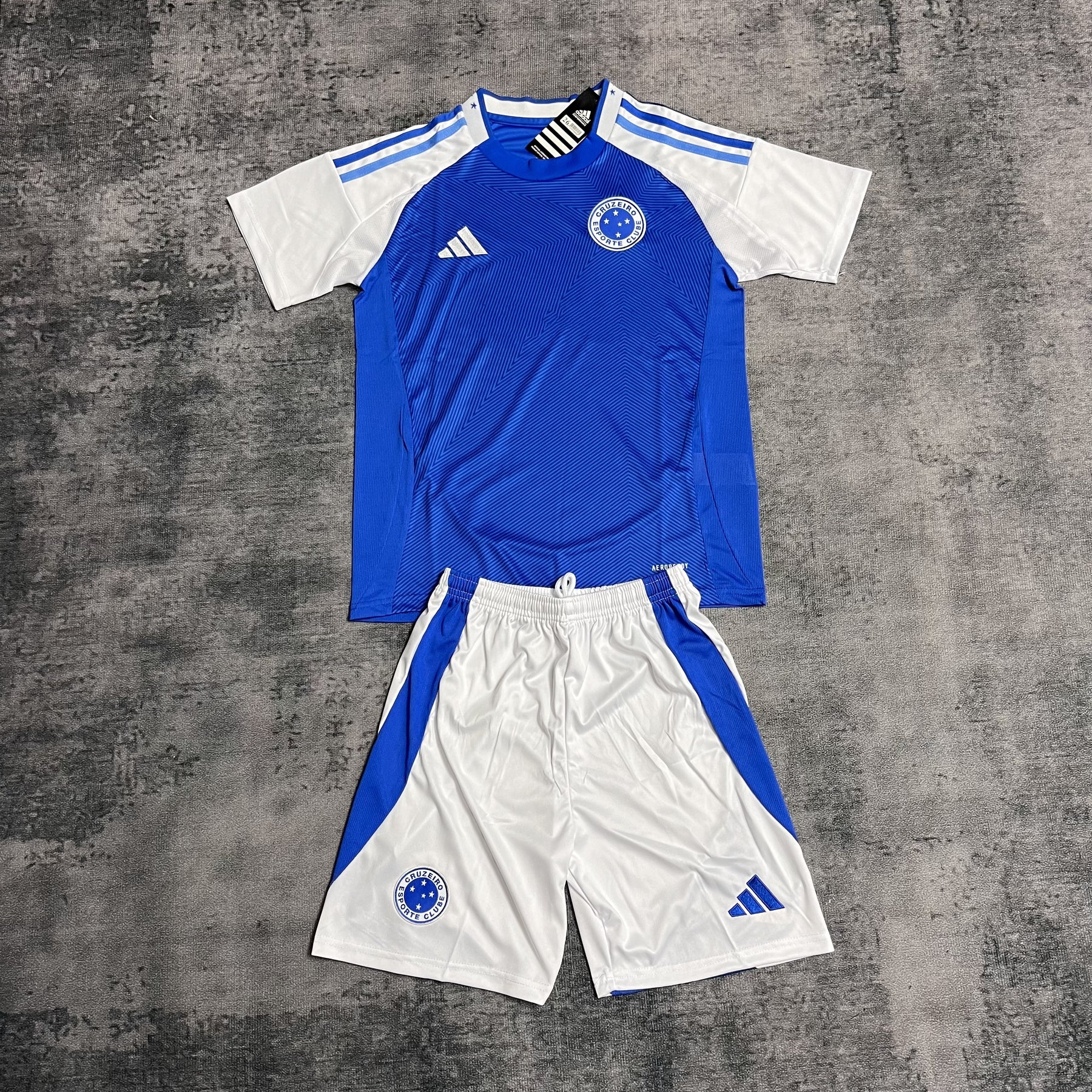 Conjunto Infantil Cruzeiro Titular 25/26 - Azul