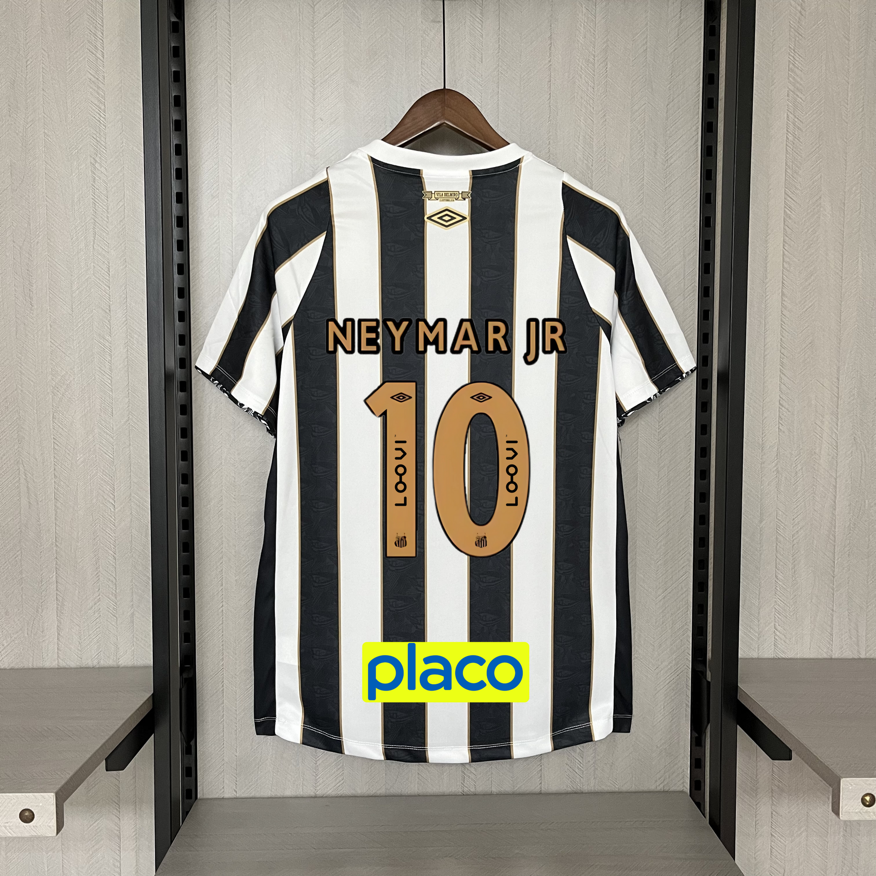 Camisa Santos Fora 24/25 - Preta e Branca