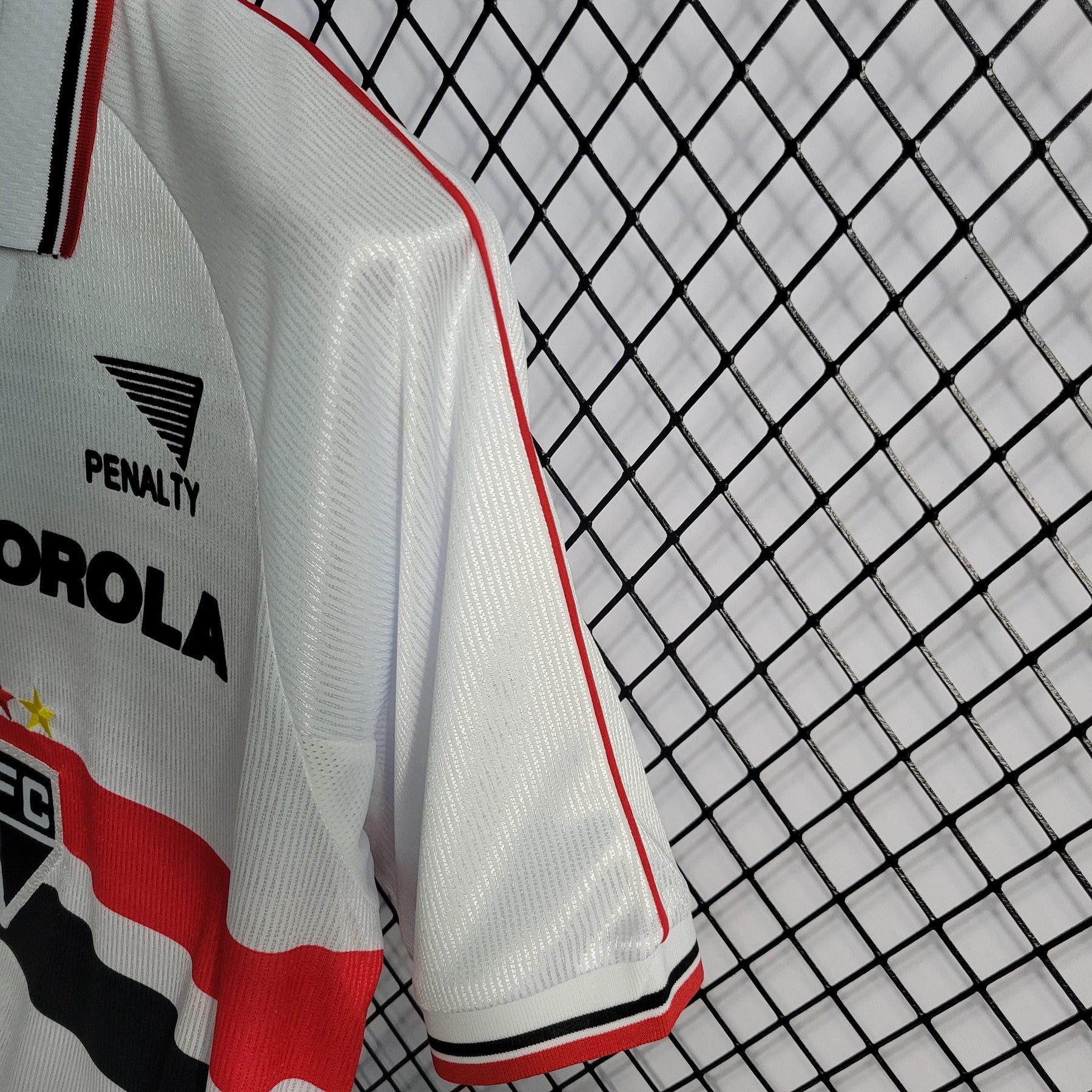 Camisa São Paulo Polo Titular 2000 - Versão Retro Motorola + Penalty