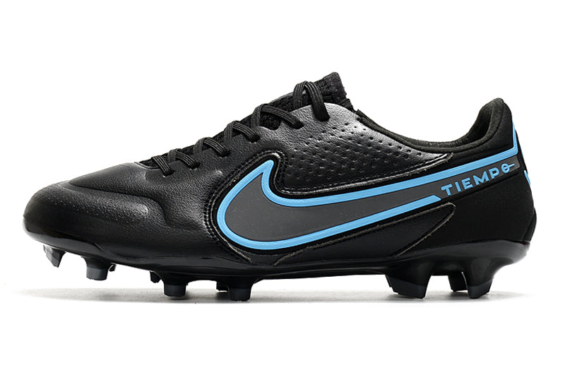 Chuteira Nike Tiempo 9 Elite Campo FG "Black Pack"