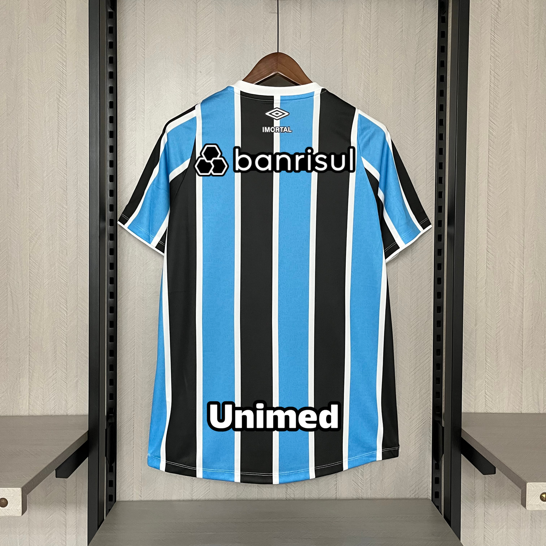 Camisa Grêmio Titular 25/26 - Azul e Preto