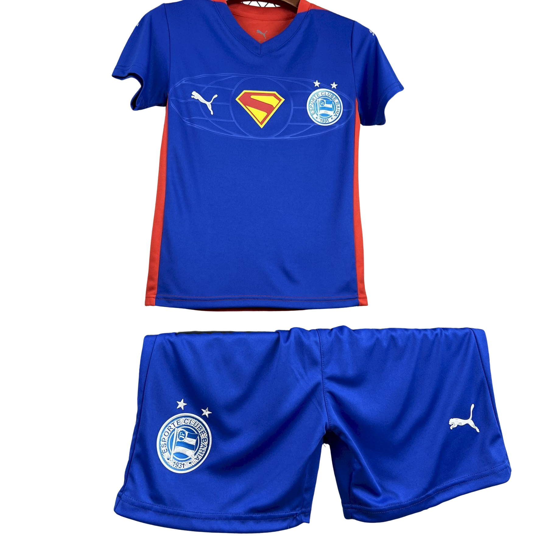 Conjunto Infantil Bahia Edição Especial 25/26 - Superman Vermelho e Azul