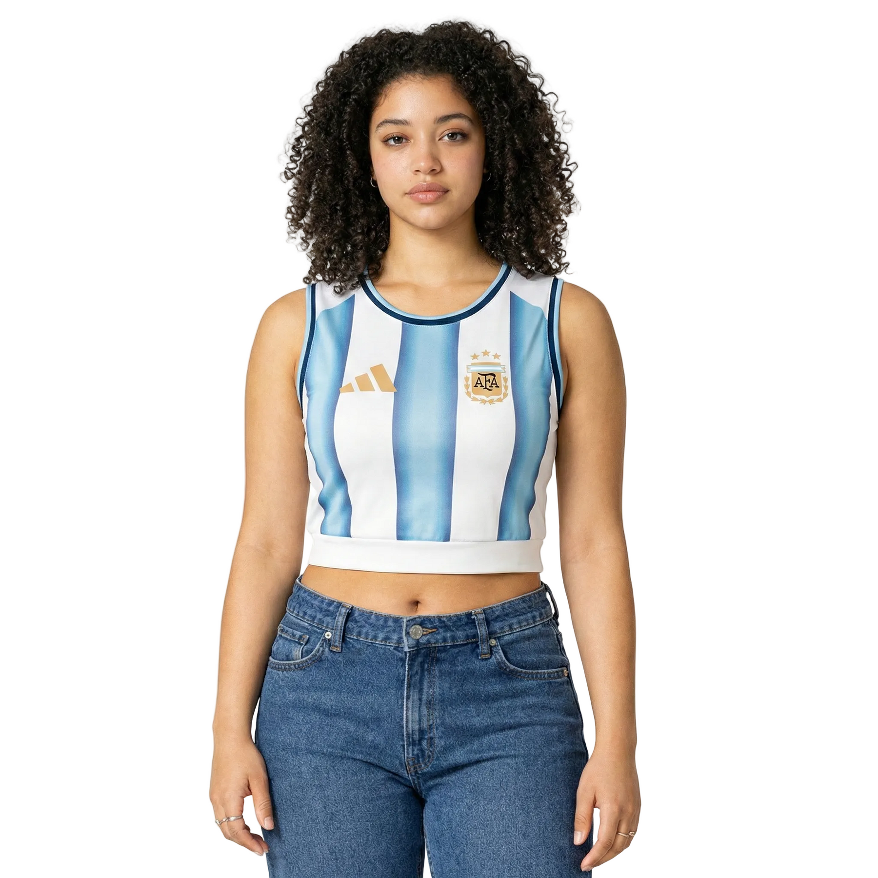 Camisa Baby Look Argentina - Copa do Mundo 2026