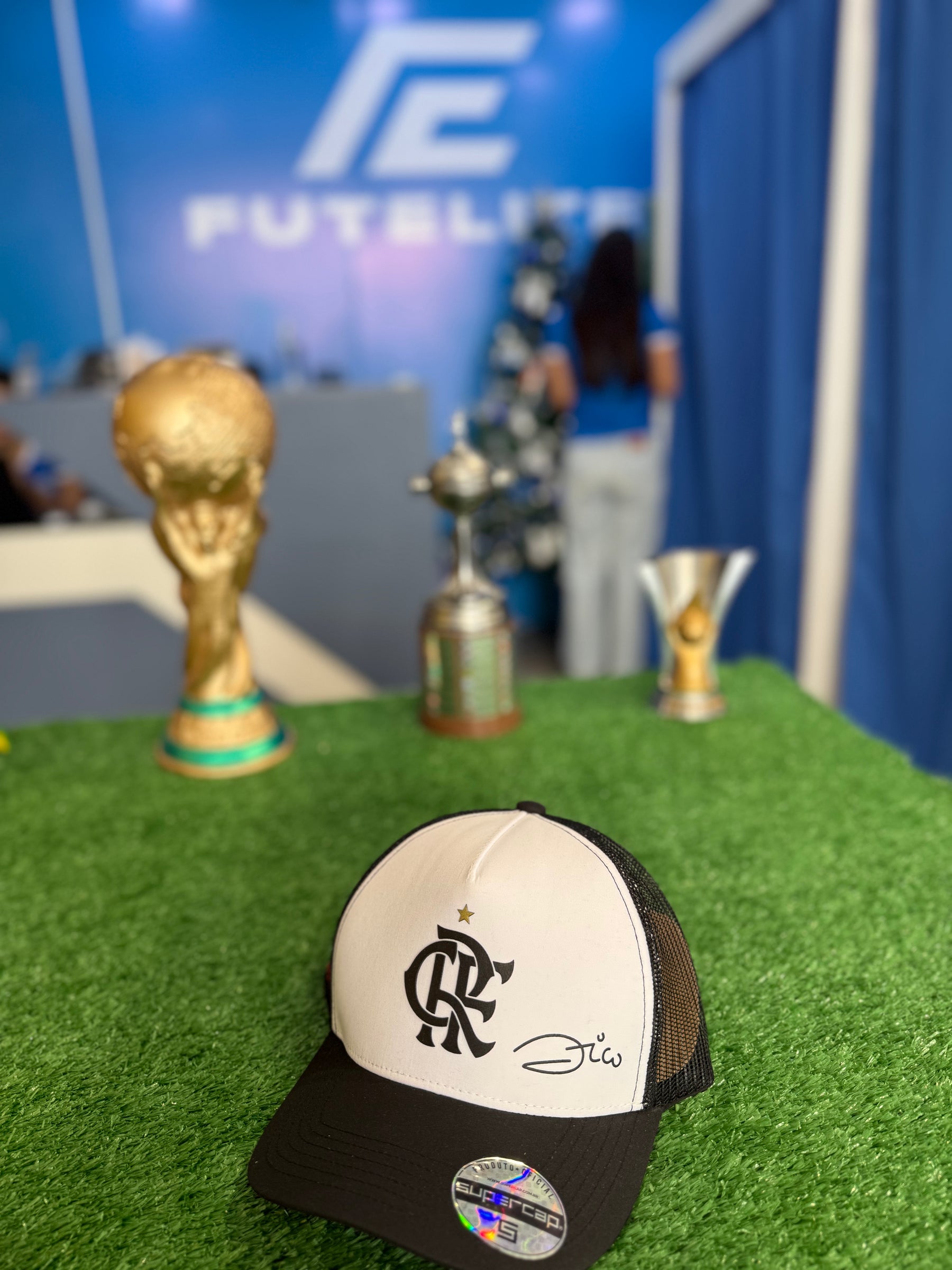 Boné Flamengo - Preto e Branco