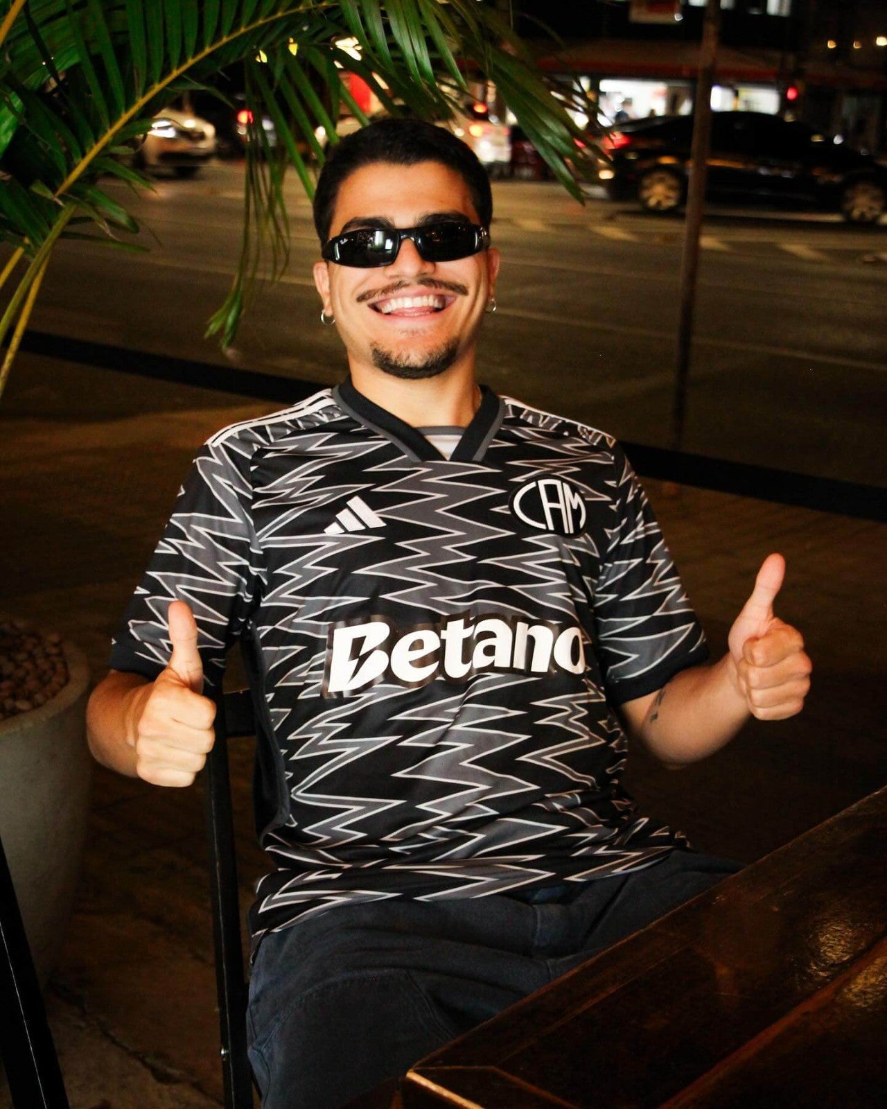 Camisa Galo Terceira 24/25 - Cinza e preta