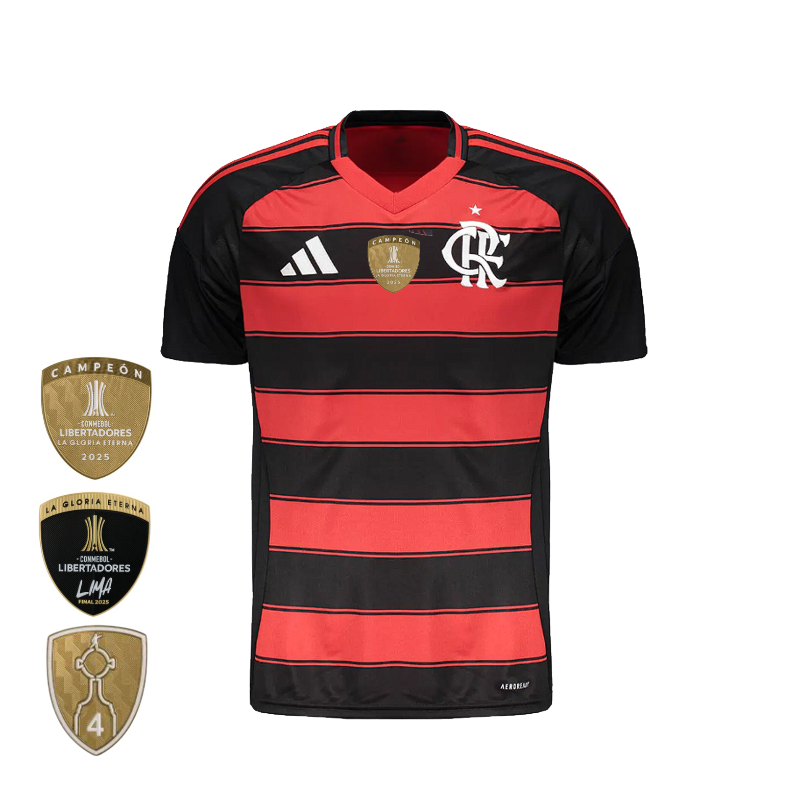 Camisa Flamengo Titular 25/26 - Vermelha e Preta