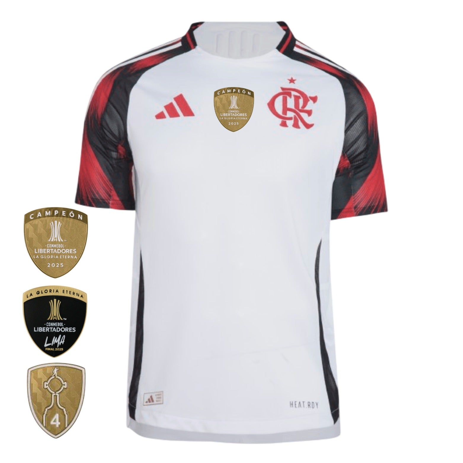 Camisa Flamengo Fora 25/26 - Branca e Vermelha