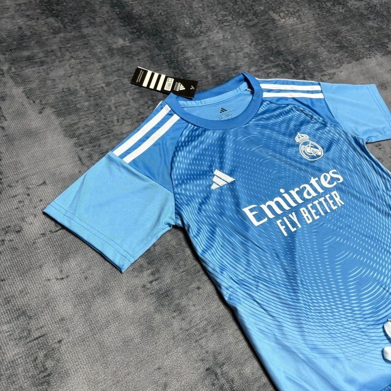 Conjunto Real Madrid 25/26 - Azul e branco
