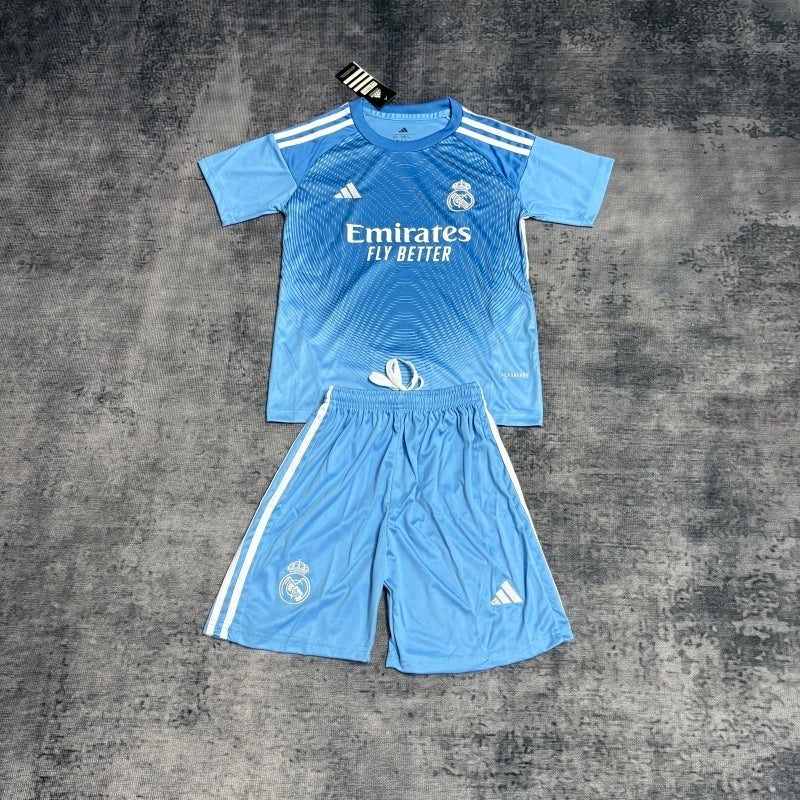 Conjunto Real Madrid 25/26 - Azul e branco
