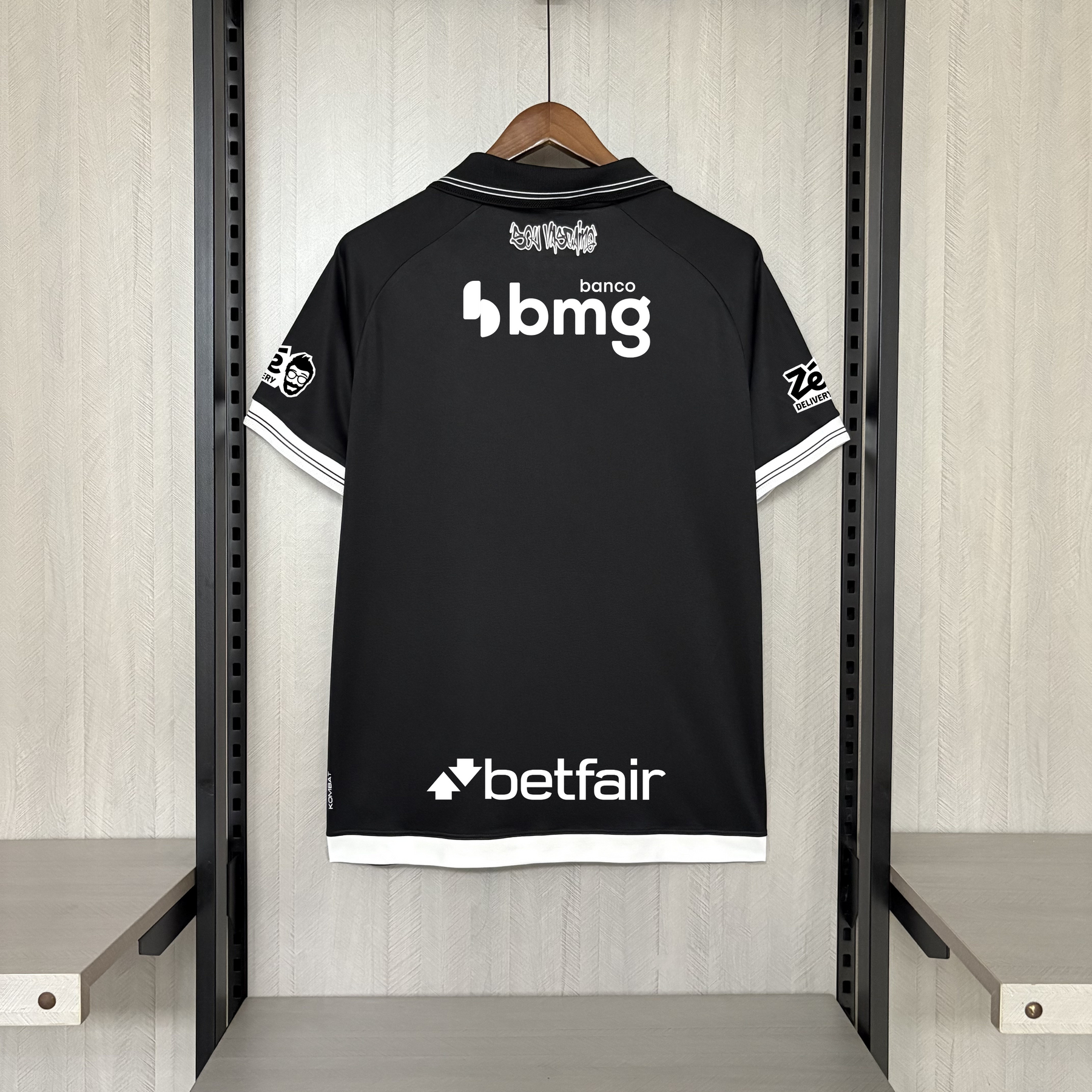 Camisa Vasco da Gama Titular 25/26 - Preto e Branco