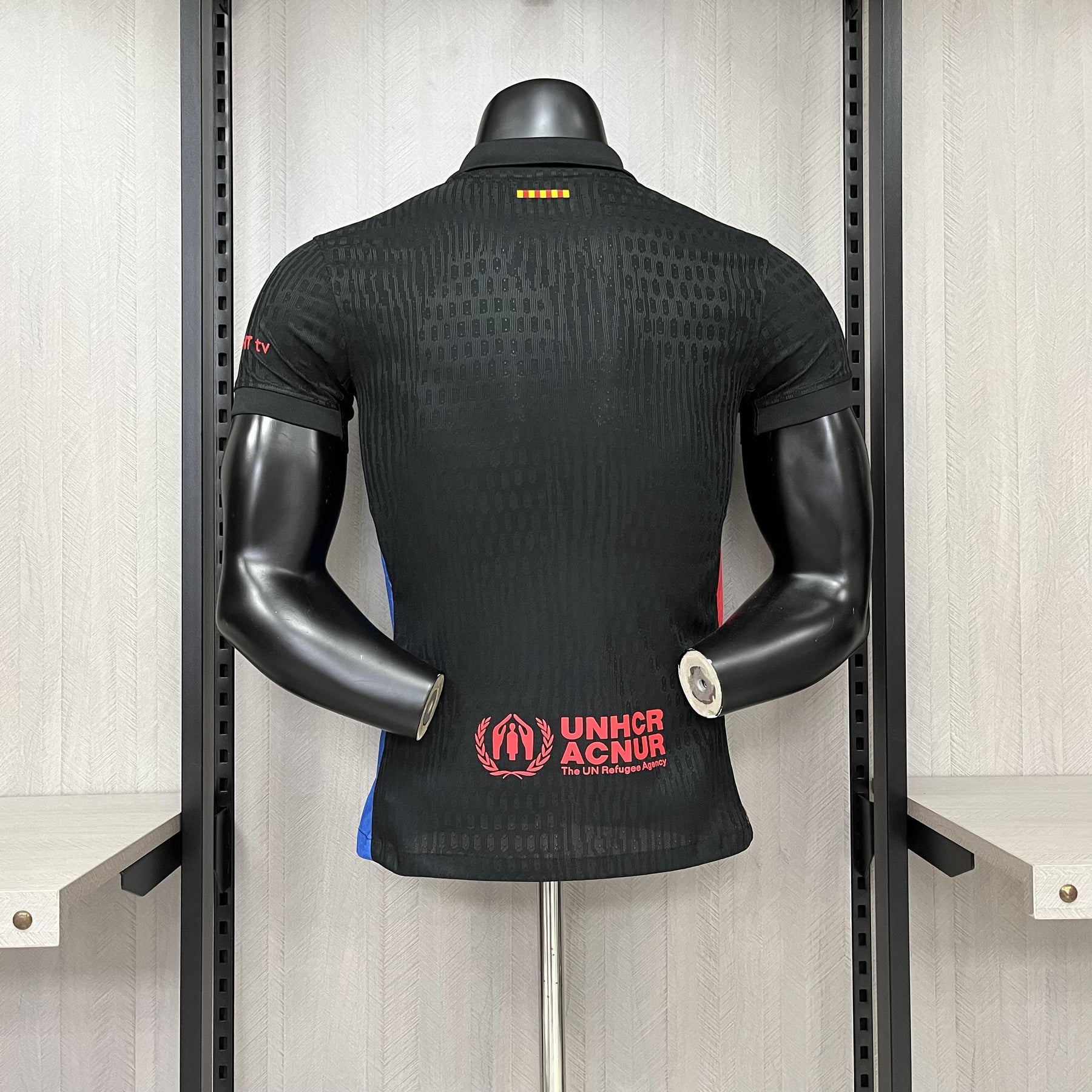 Camisa Barcelona Fora 2024/25 - Versão Jogador Spotify Preta 2