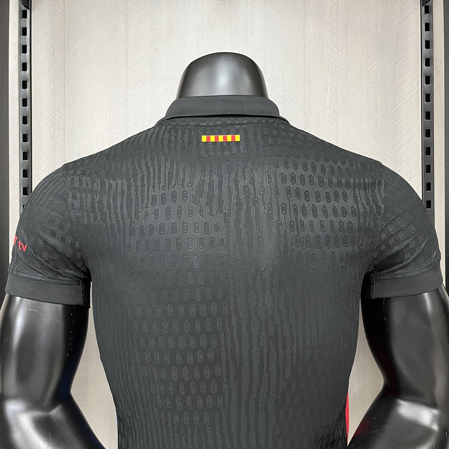 Camisa Barcelona Fora 2024/25 - Versão Jogador Spotify Preta