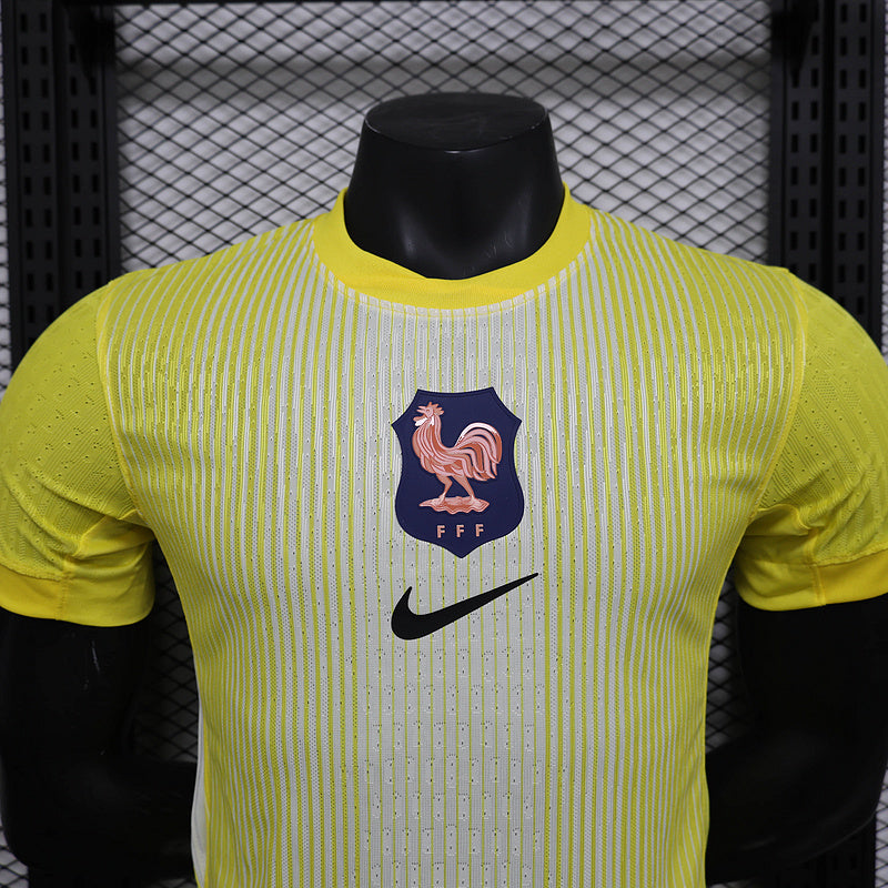 Camisa França de Goleiro 2025/26 - Versão Jogador Amarela