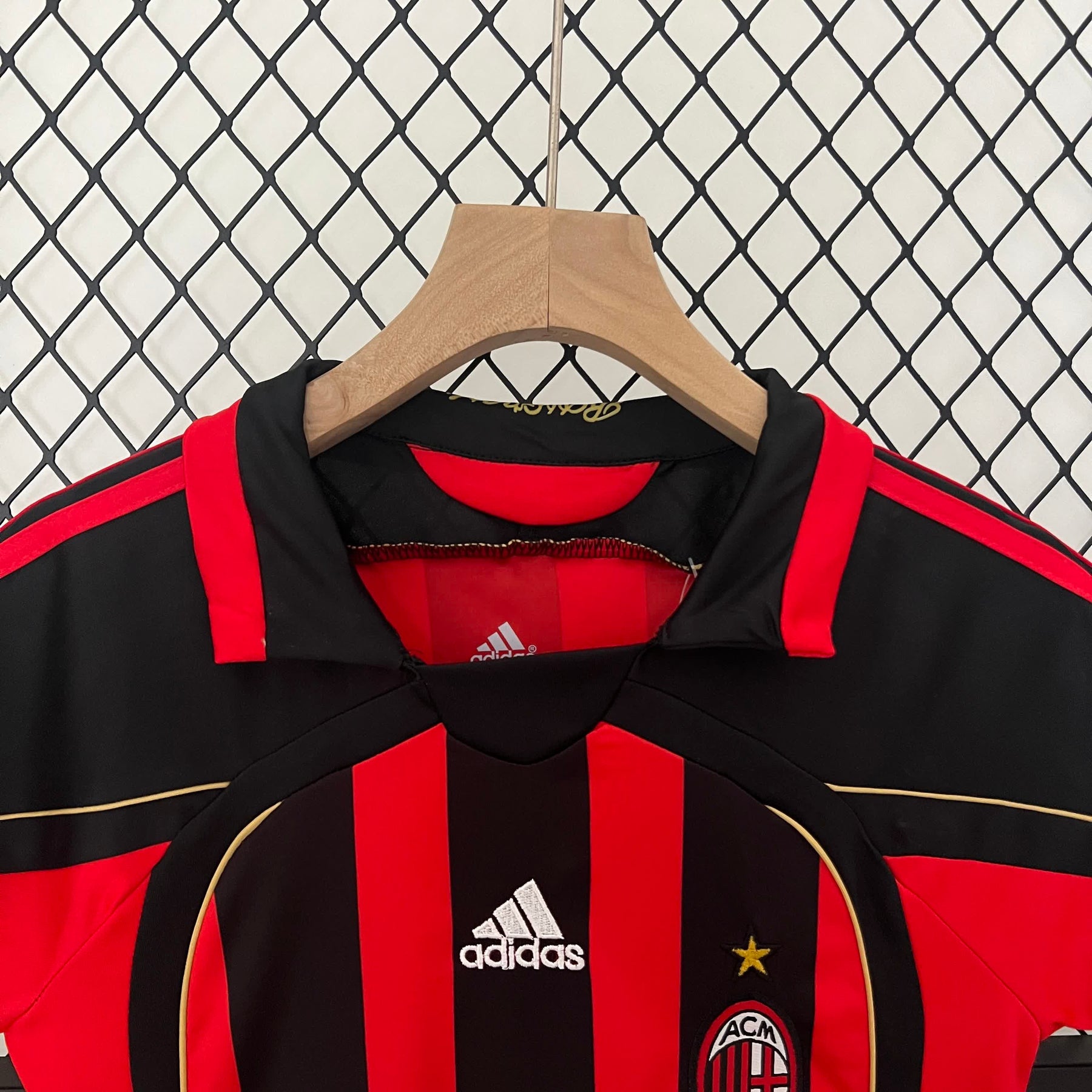 Conjunto Infantil Milan Titular 2006 - Vermelho e Preto