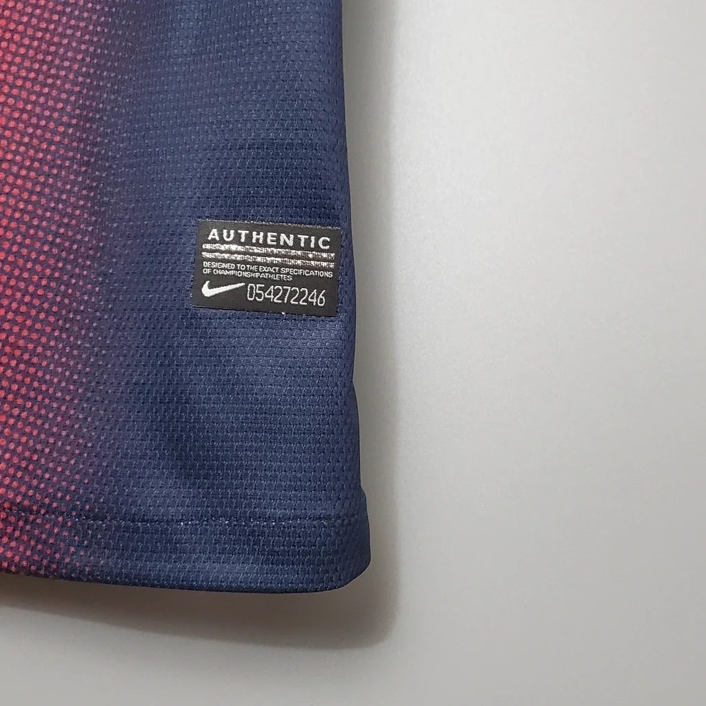 Camisa Retrô Barcelona Nike 2012/13 Masculino Azul Grená