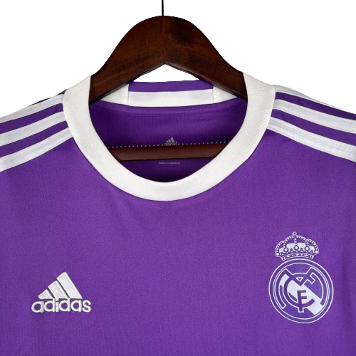 Camisa Retrô Real Madrid II Away Adidas 2016/17 Masculino Roxo