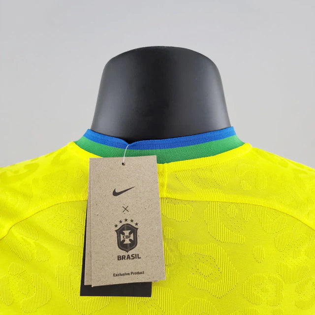 Camisa Brasil Titular 2022 - Versão Jogador Amarela