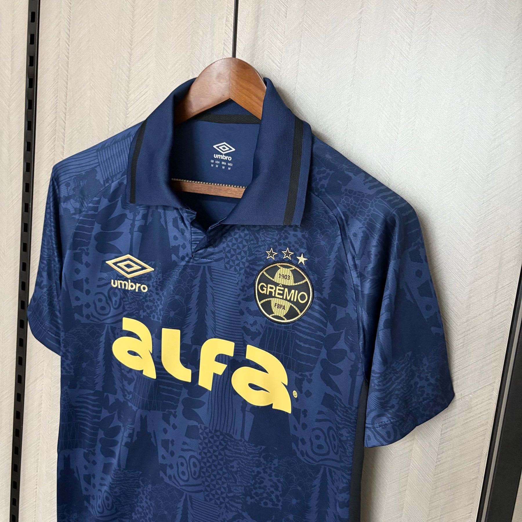 Camisa Grêmio away 25/26 - Azul e Amarelo