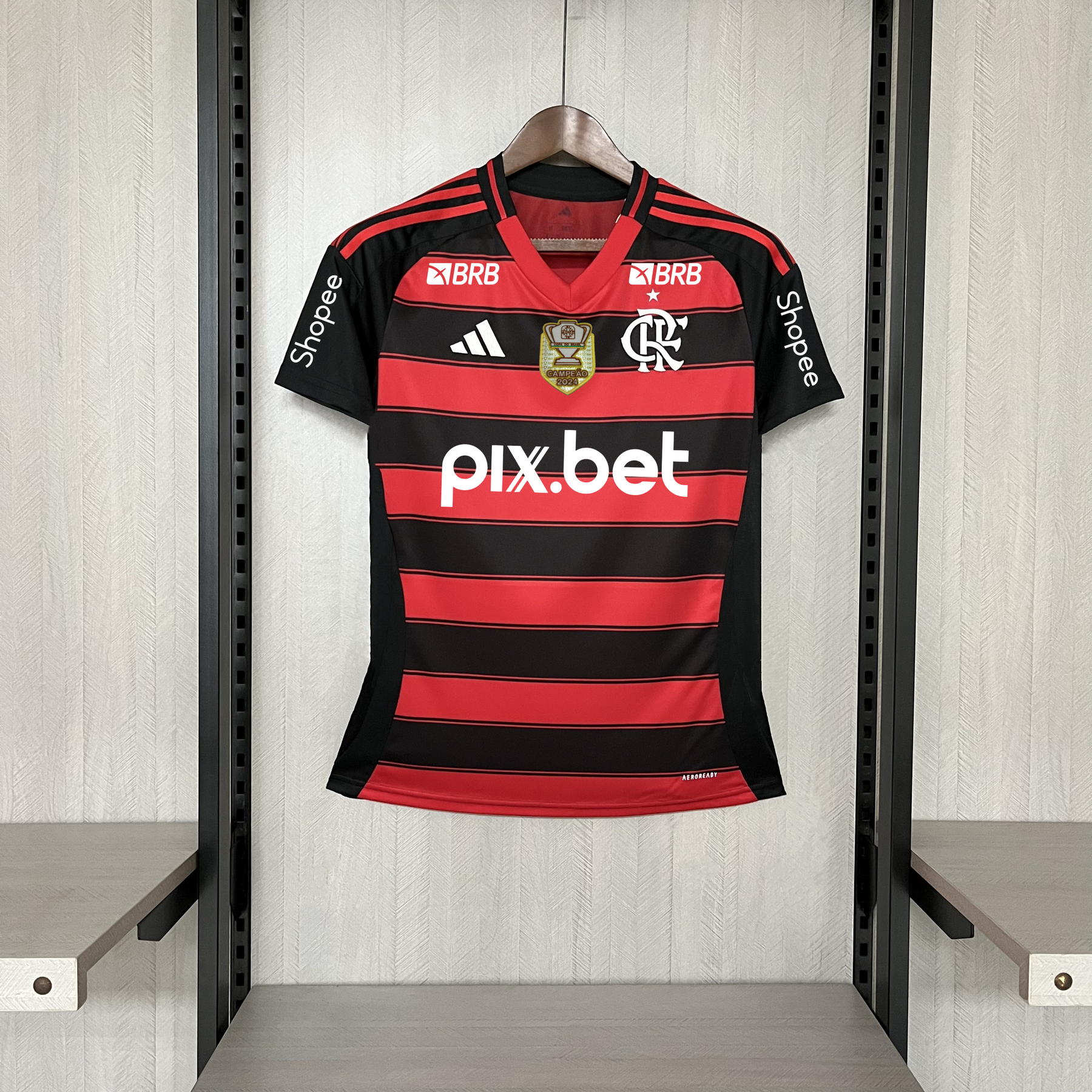 Camisa Flamengo Titular 25/26 - Feminina Baby Look Vermelha e Preta