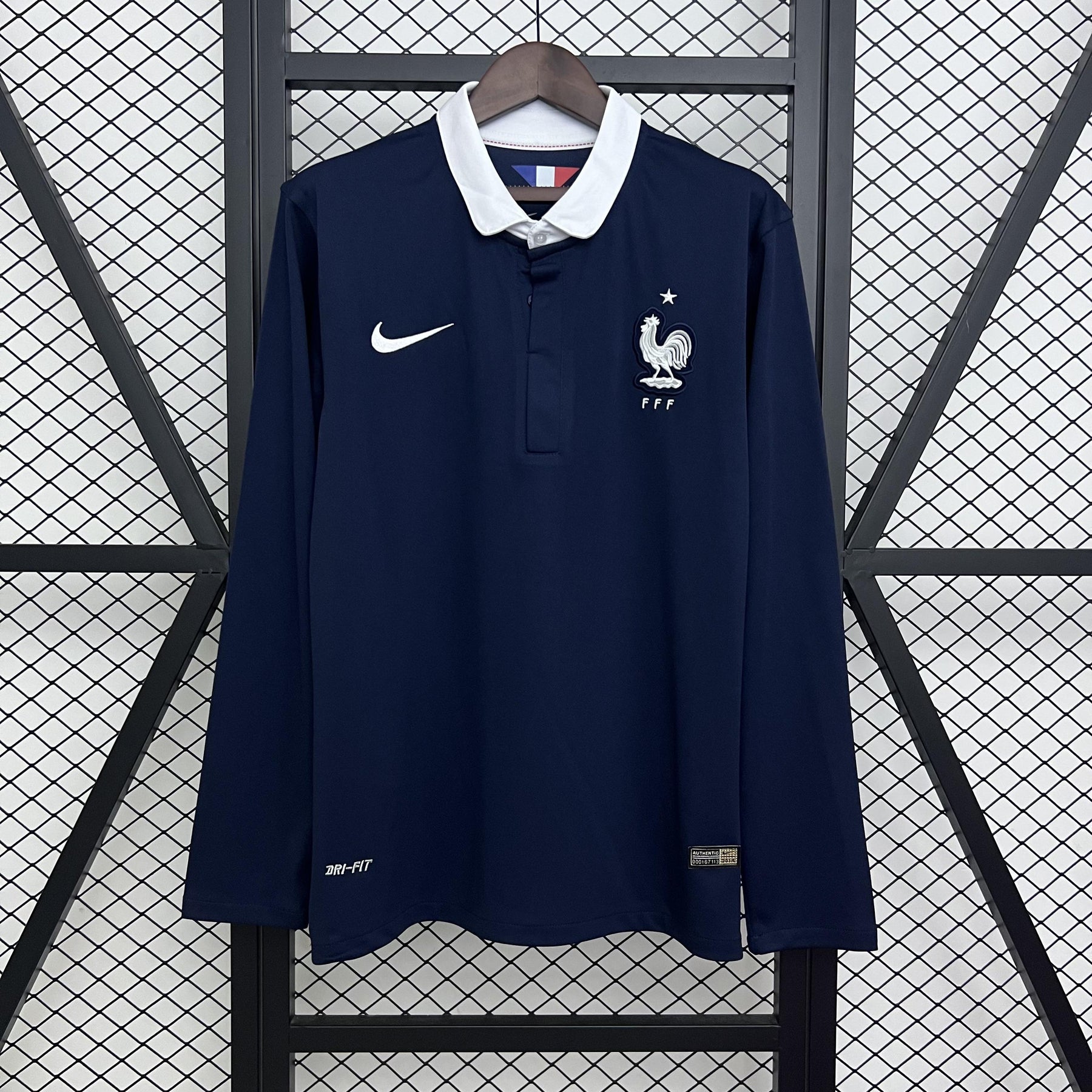 Camisa França 2014 Titular - Versão Retro Manga Longa