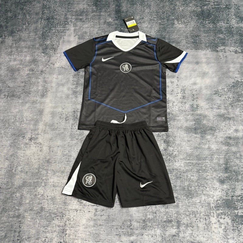 Conjunto Chelsea 25/26 - Preto e azul