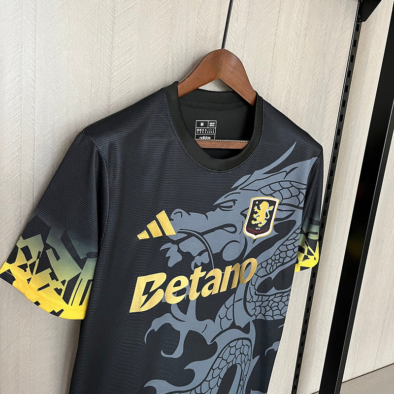 Camisa Aston Villa III 25/26 - Versão Torcedor Preta