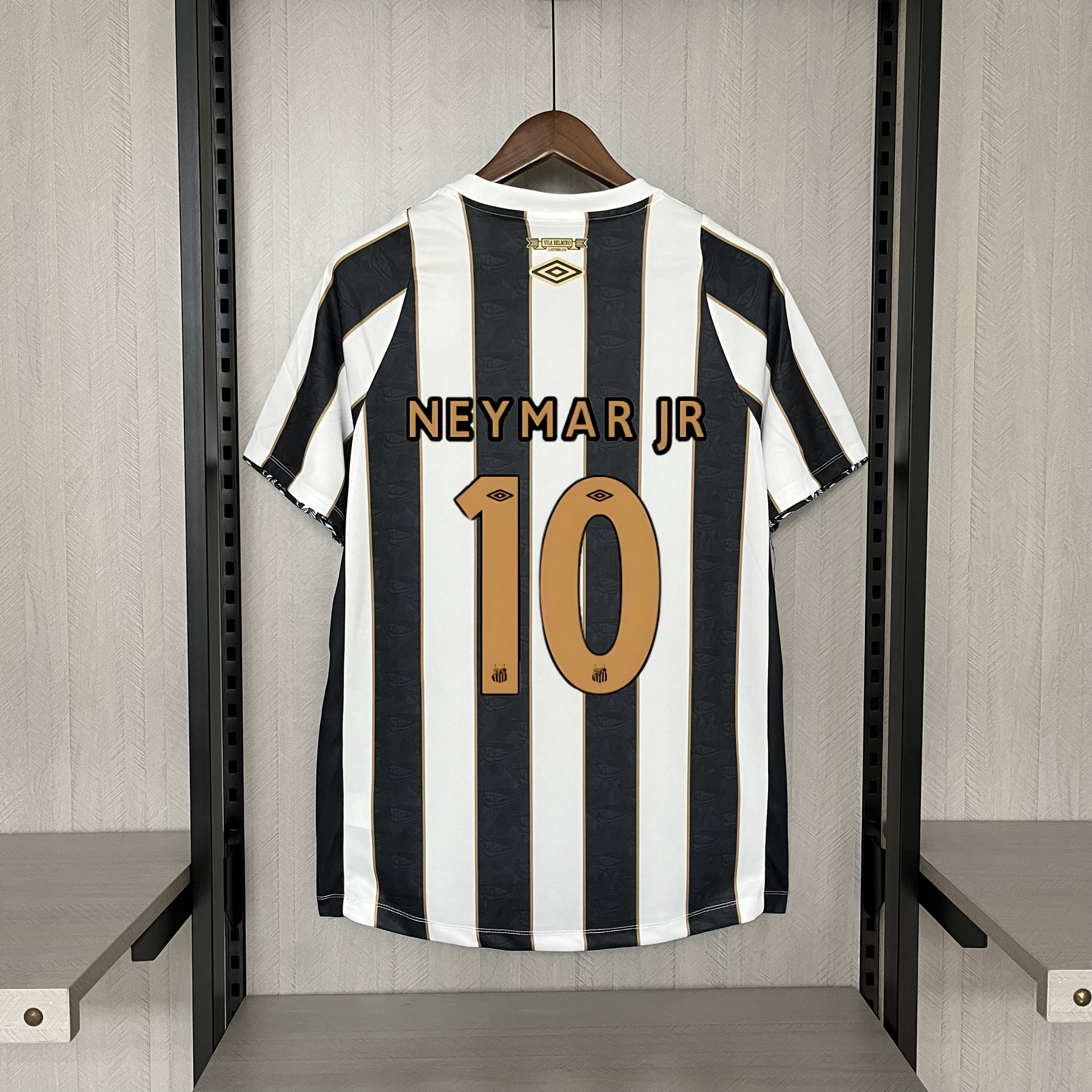 Camisa Santos Fora 24/25 - Preta e Branca