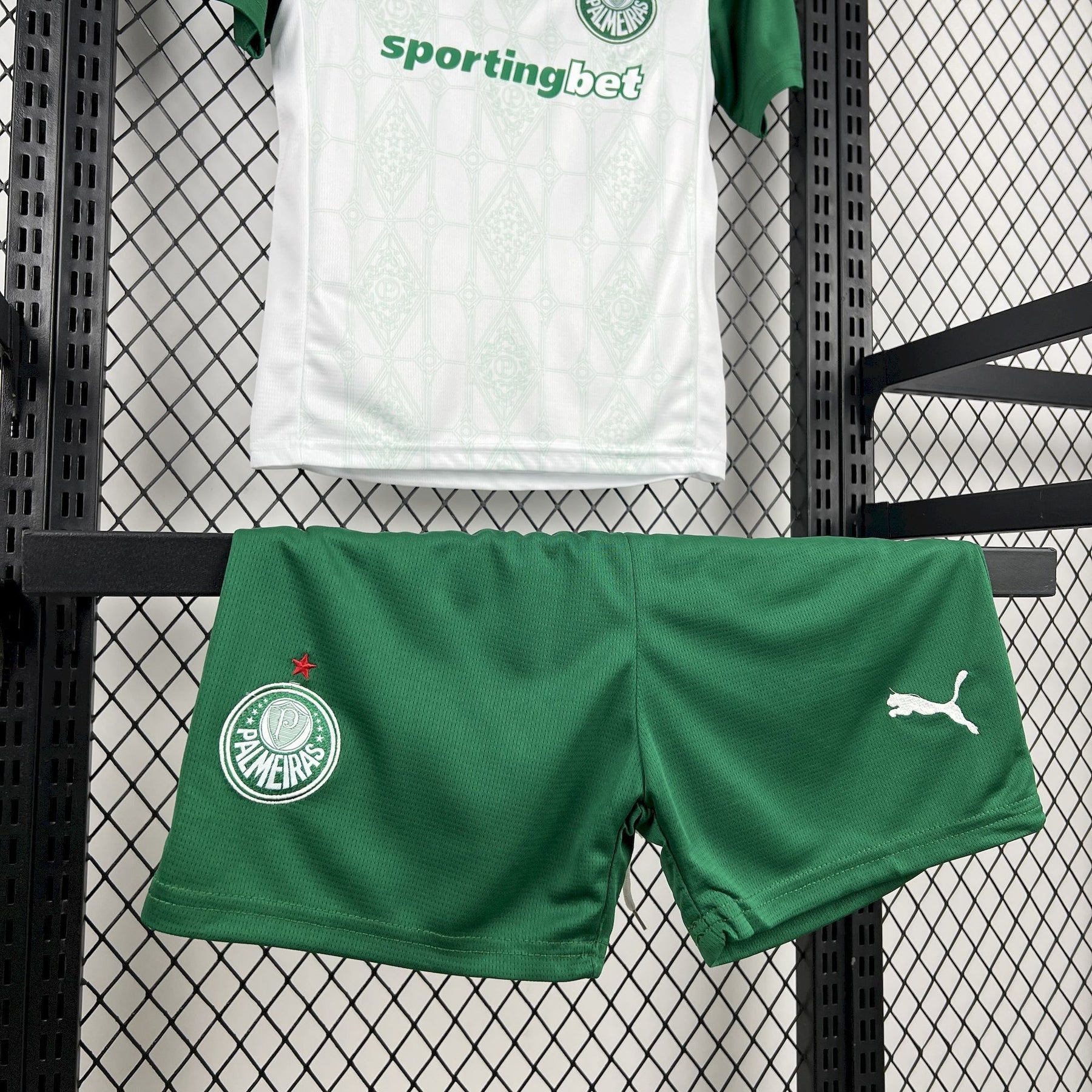 Conjunto Palmeiras 25/26 Home - Verde e branco