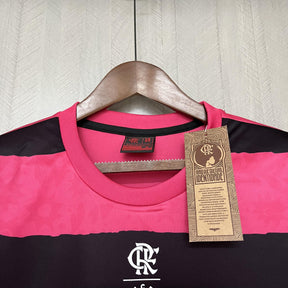 Camisa Flamengo Edição Especial 25/26 - Versão Feminina Baby Look Rosa