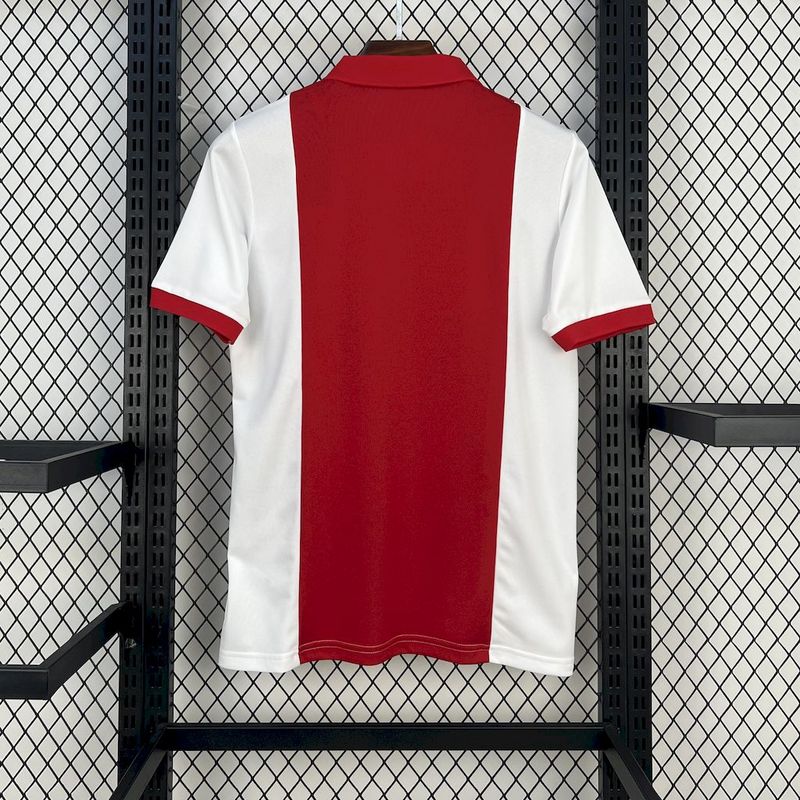 Camisa Ajax Polo Edição Especial 25/26 - Vermelho e Branco