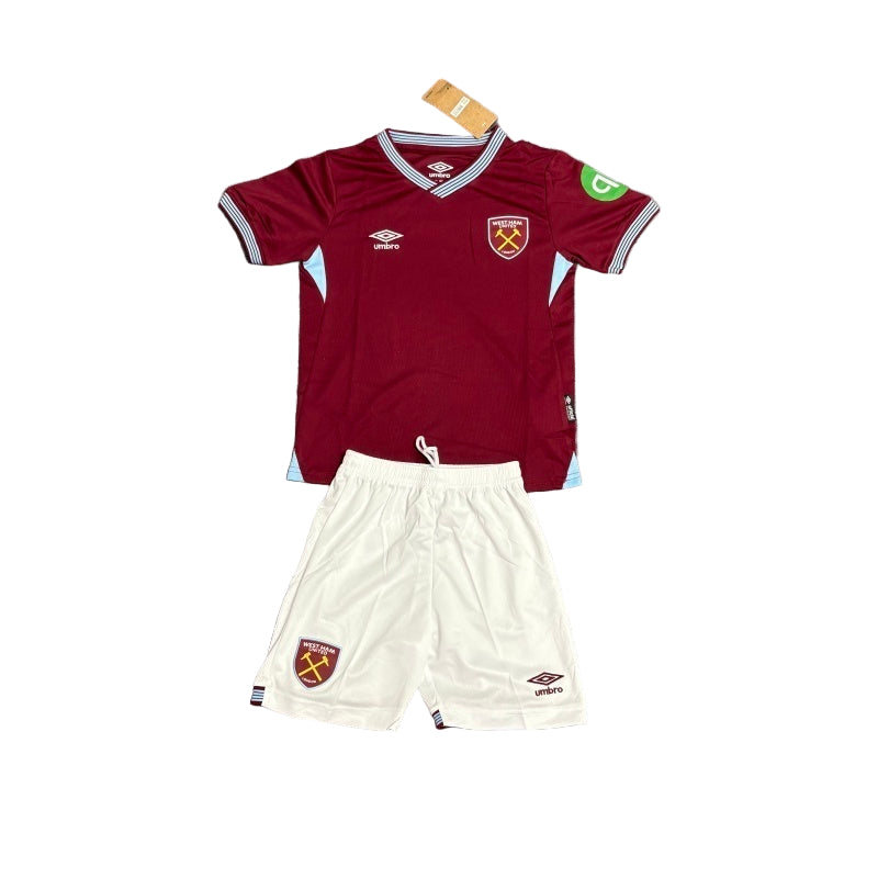 Conjunto West Ham 25/26 - Vermelho e branco