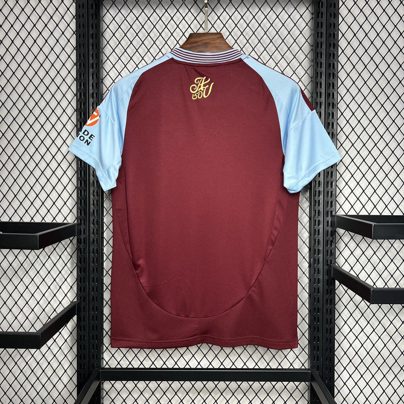 Camisa Aston Villa Home 24/25 - Vinho