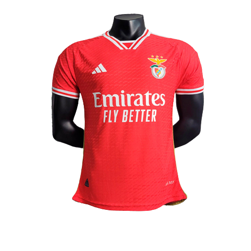 Camisa Benfica Home 2023/24 Adidas Masculino Jogador- Vermelho